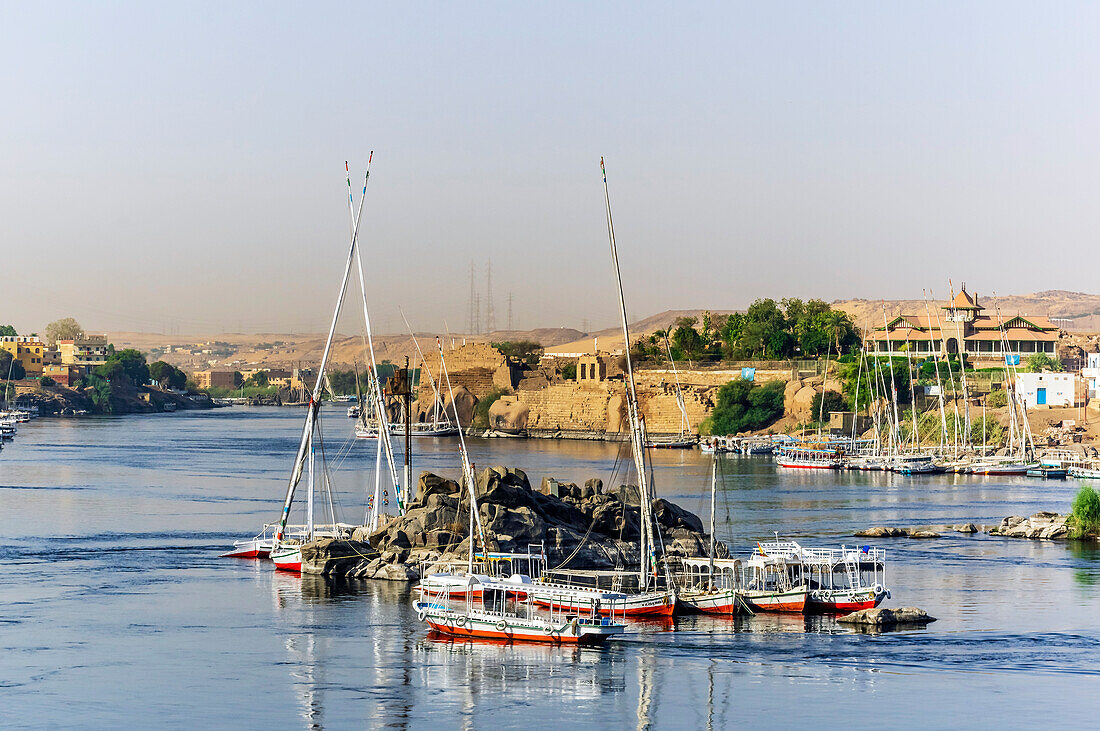  Aichten of the Nile and surroundings near Aswan, Egypt 