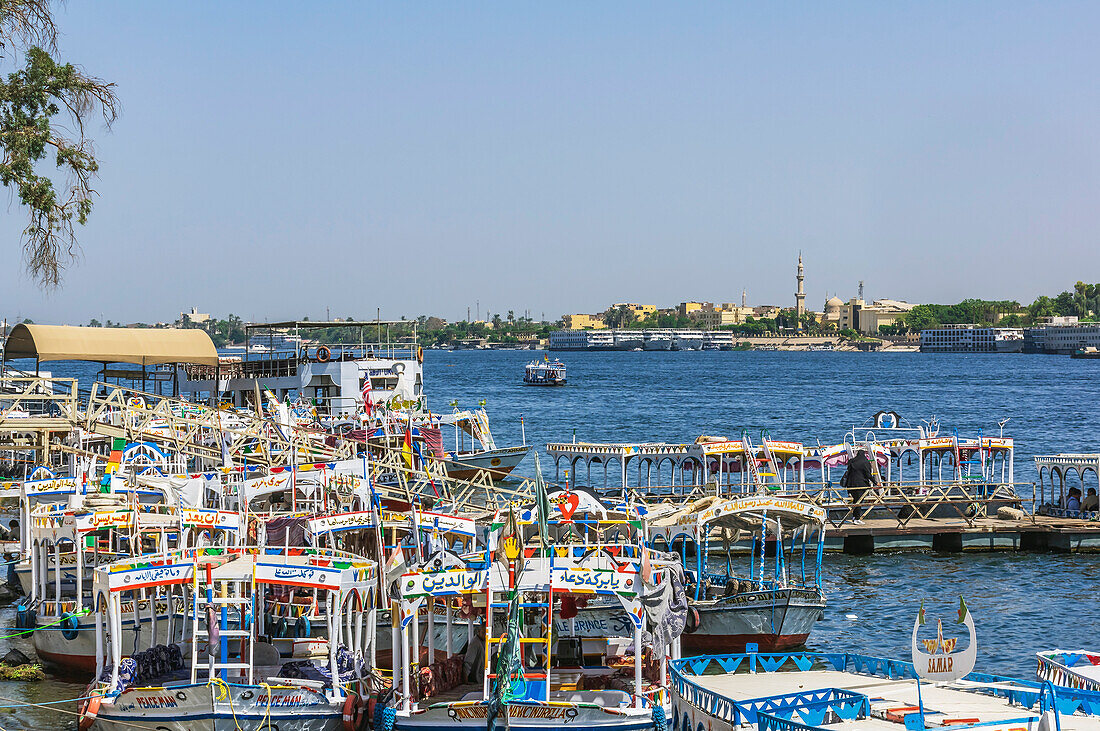  Views of the west bank of the Nile at Luxor, Egypt 