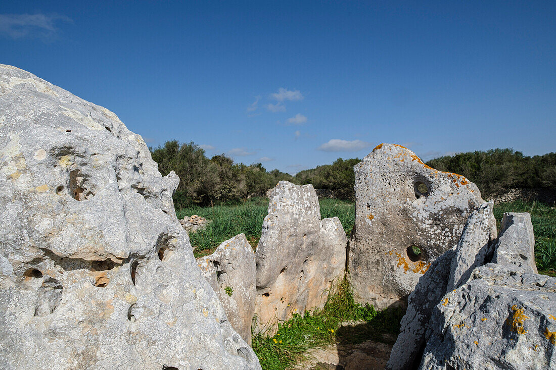  Ses Roques Llises Dolmen, Alaior, Menorca, Balearen, Spanien 