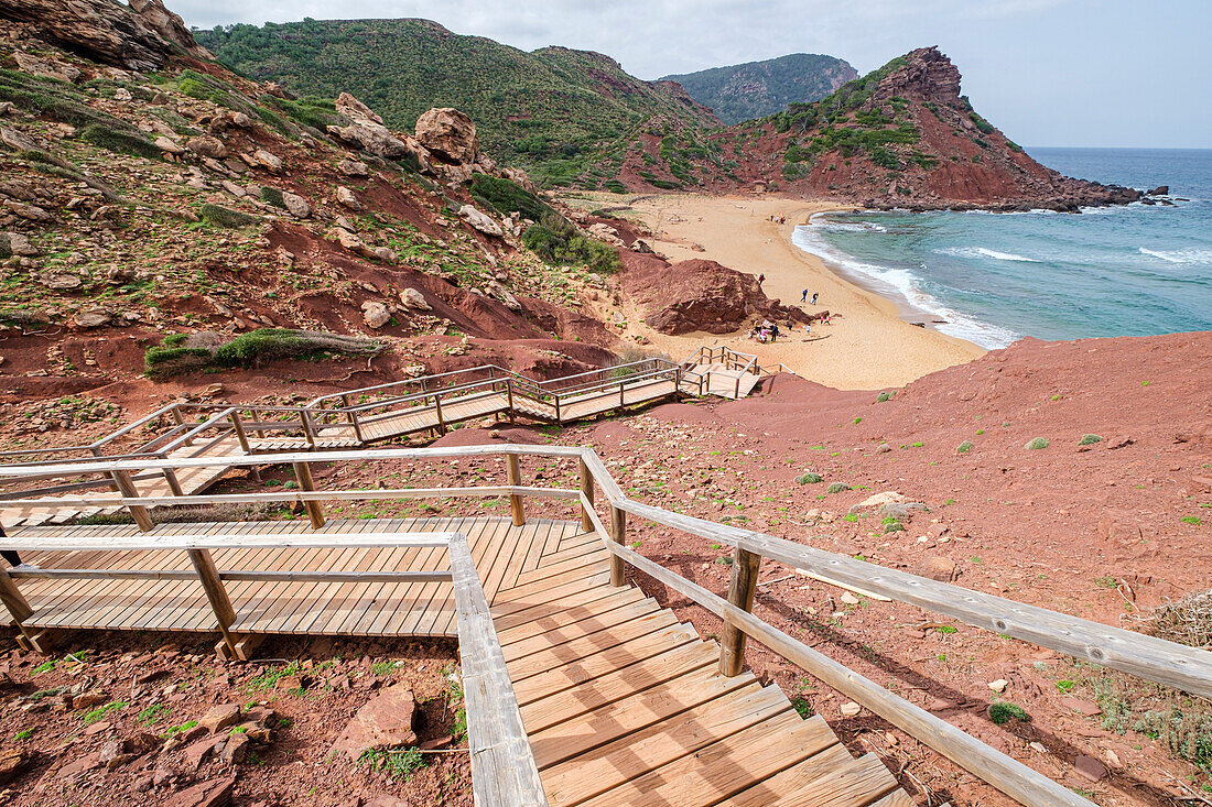 Strand Ciutadella, Menorca, Balearen, Spanien