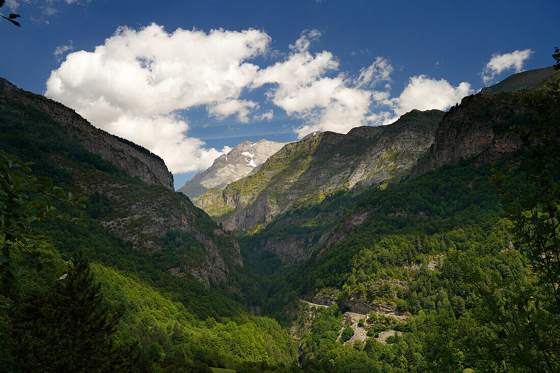  Mountain landscape in the Valle de Otal near Torla-Ordesa, Spain, Europe 