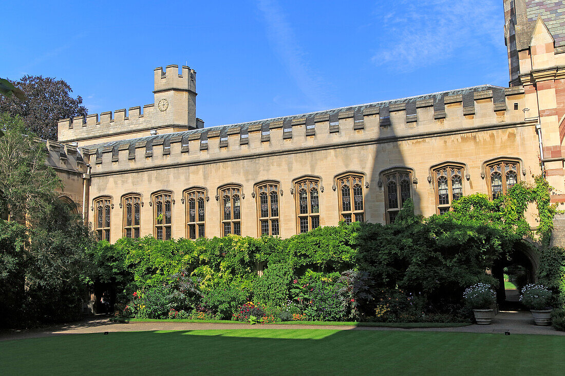  Vorderer Innenhof des Balliol College, Universität Oxford, England, Großbritannien 