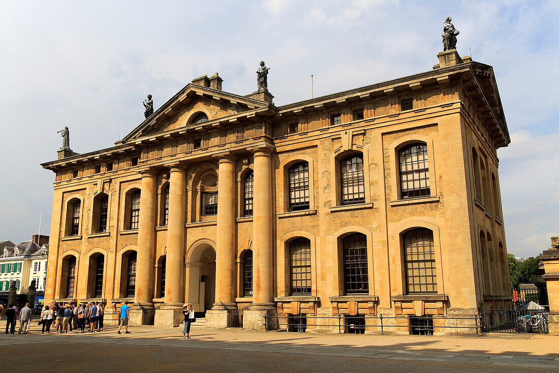  Clarendon Building, neoklassizistische Architektur des frühen 18. Jahrhunderts, Universität Oxford, England, Großbritannien 