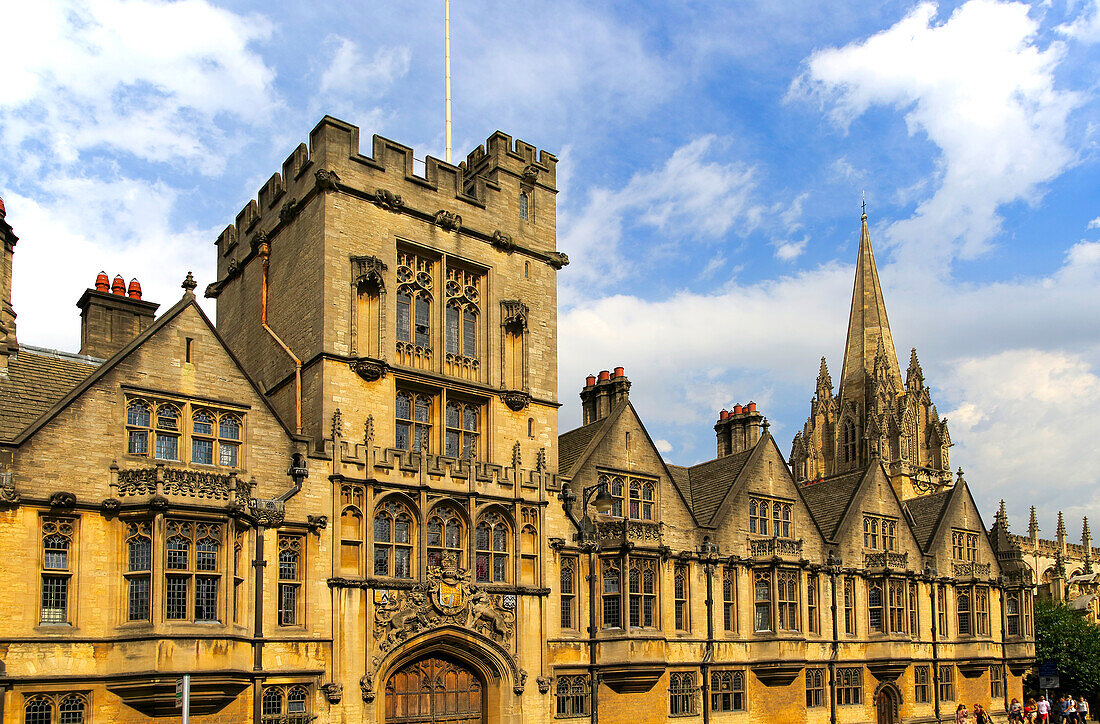  Brasenose College Gebäudefassade Universität Oxford, England, Großbritannien 