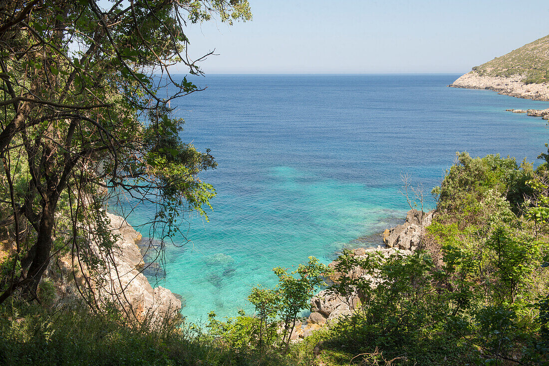  Bucht von Brisana, Halbinsel Karaburun, im Karaburun-Sazan Marine Parc, Bucht von Vlore, Albanien, Südosteuropa 