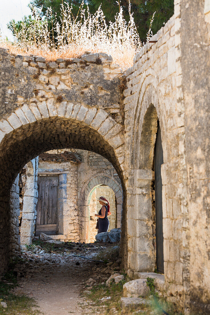 Upper or Old Qeparo, Ionian Coast, Albania, Southeastern Europe