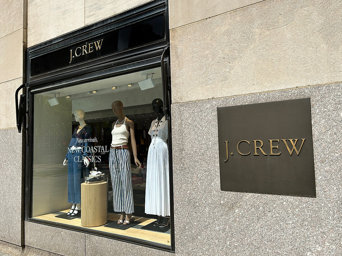  J. Crew Store, Außenansicht, Rockefeller Center, New York City, New York, USA 