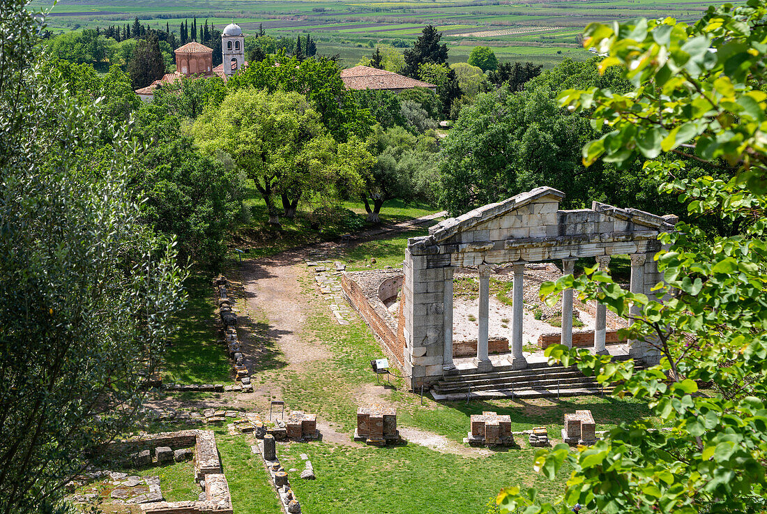 Denkmal des Agonothetes oder Bouleuterion, 2. Jahrhundert n. Chr., Archäologischer Park Apollonia, Pojan, Albanien