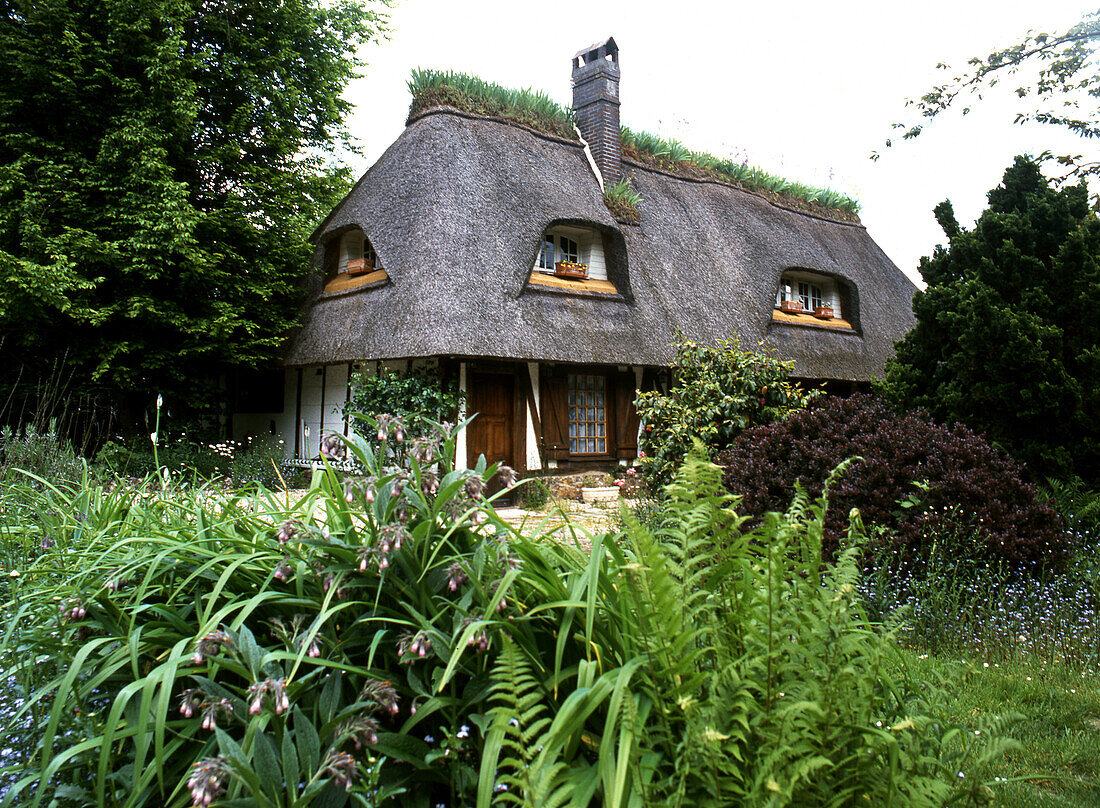 typisch normannisches Haus, Normandie, Frankreich