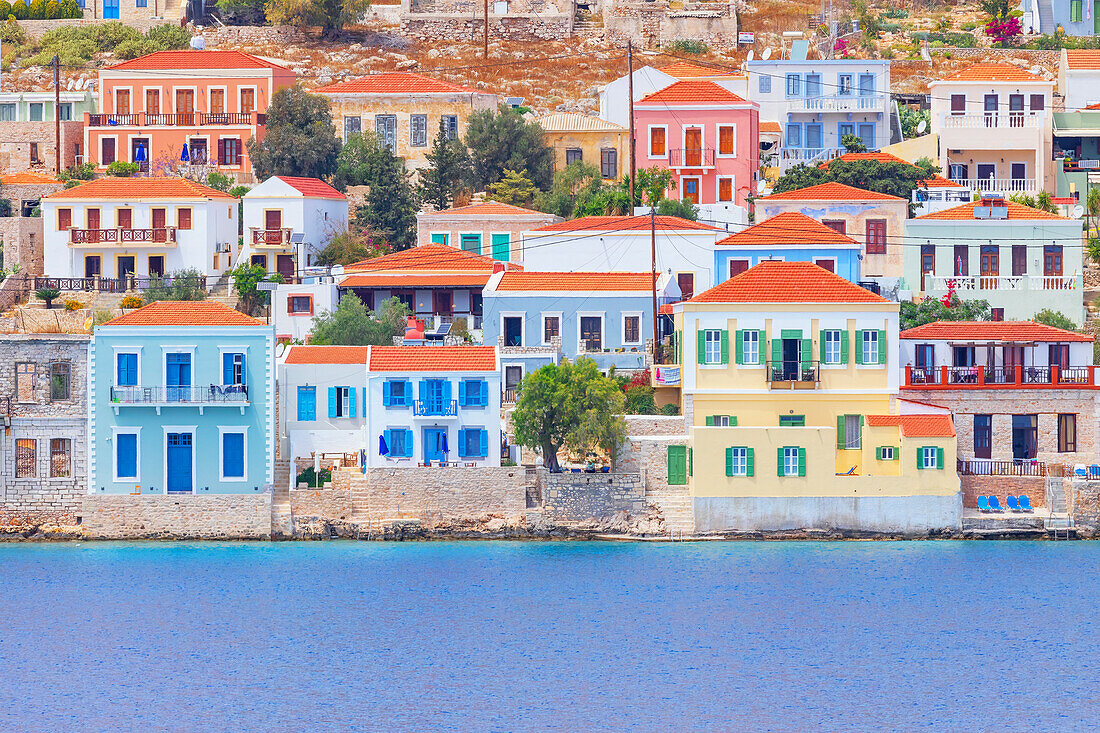 Emporio town, Halki Island, Dodecanese Islands, Greece