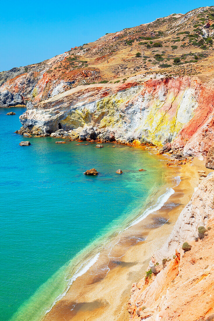  Strand von Paliochori, Insel Milos, Kykladen, Griechenland 