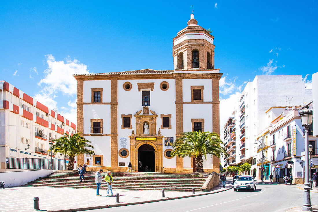  Ronda, old post office, in the center, largest of the white villages, in the province of Malaga, Spain 