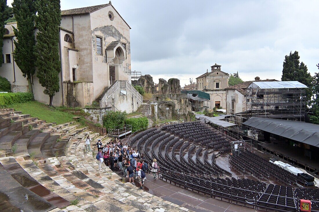  Teatro Romano, Verona, Veneto, Northern Italy 