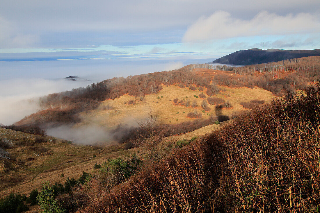  Berglandschaft, Balkangebirge, in der Nähe von Shipka, Bulgarien, Osteuropa 