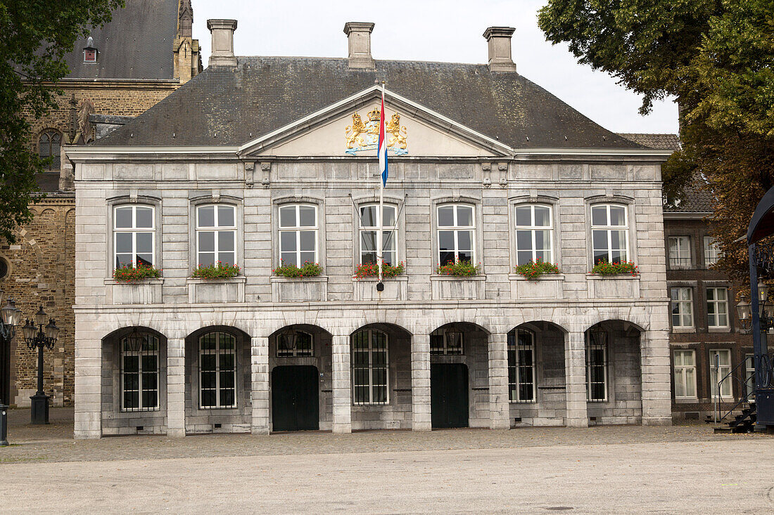 Old Custom House building in Vrijthof square, Maastricht, Limburg province, Netherlands,