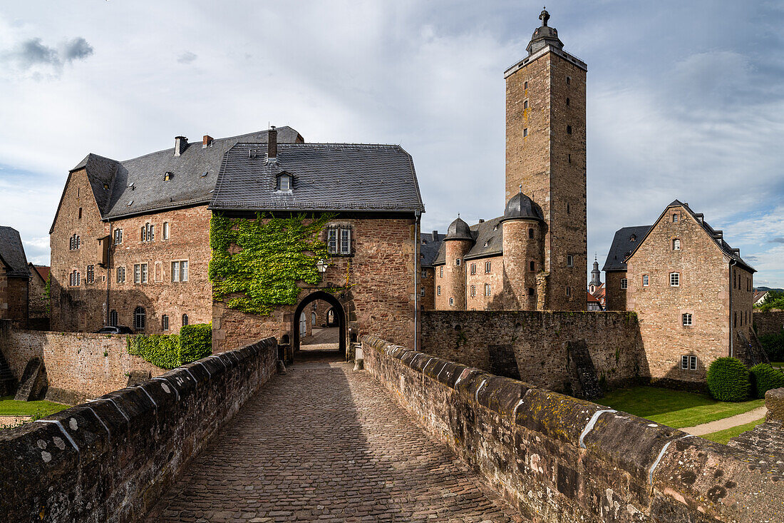  Renaissance castle in Steinau an der Straße. 