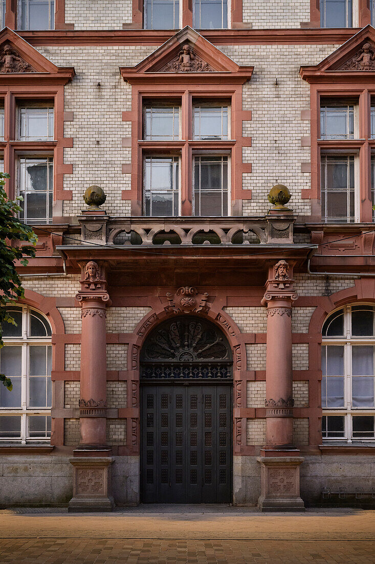  Former post office building in the old town of Schwerin, Mecklenburg-Western Pomerania, Germany, Europe 