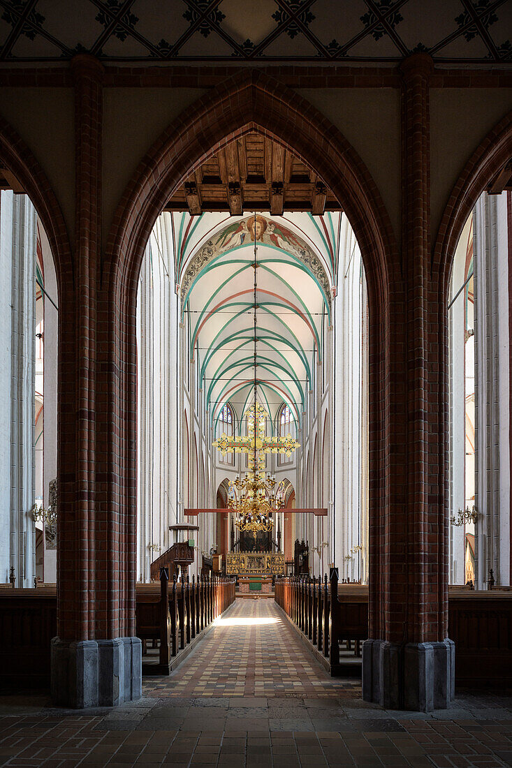  UNESCO World Heritage &quot;Schwerin Residence Ensemble&quot;, Schwerin Cathedral, Mecklenburg-Western Pomerania, Germany, Europe 