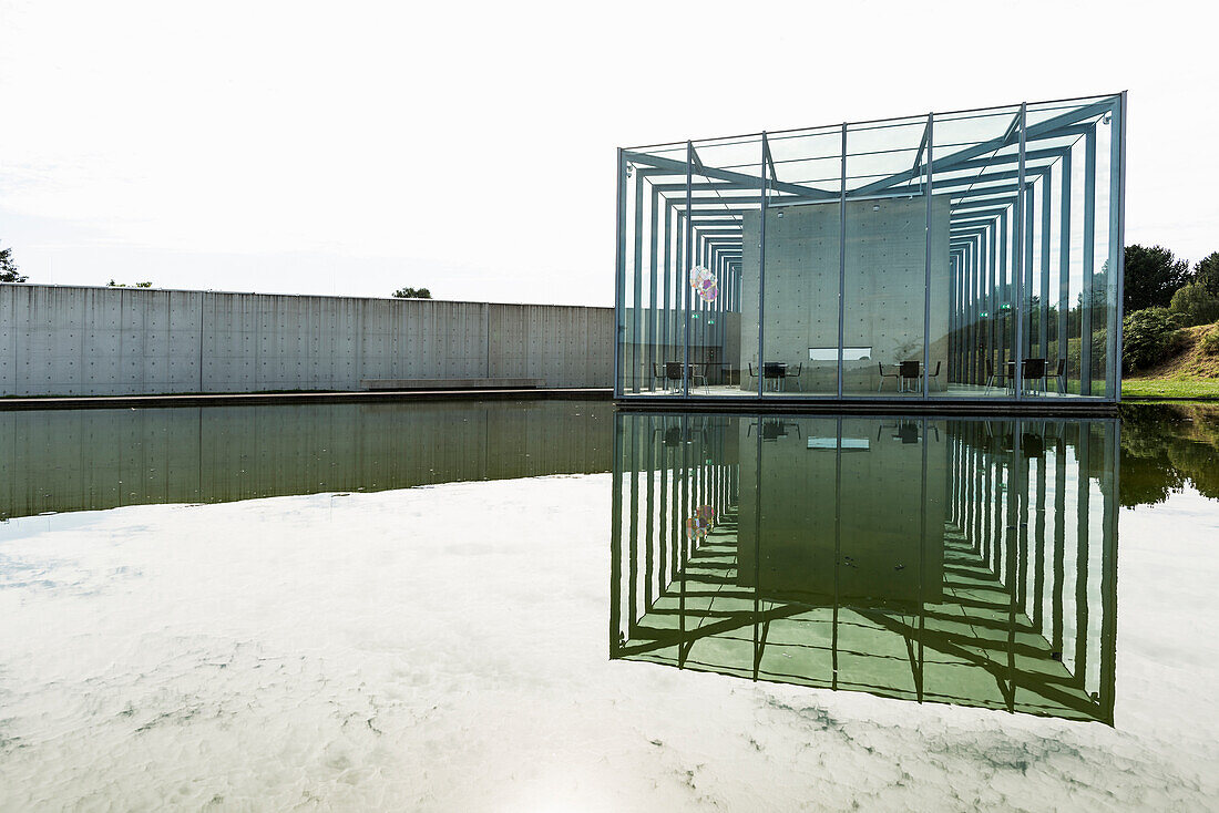 Kunstmuseum und Stiftung Langen Foundation, Architekt Tadao Ando, bei Neuss, Rheinland, Nordrhein-Westfalen, Deutschland