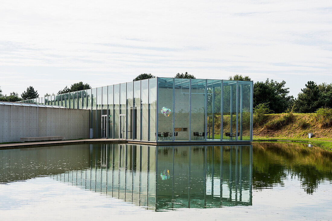  Art Museum and Langen Foundation, architect Tadao Ando, near Neuss, Rhineland, North Rhine-Westphalia, Germany 