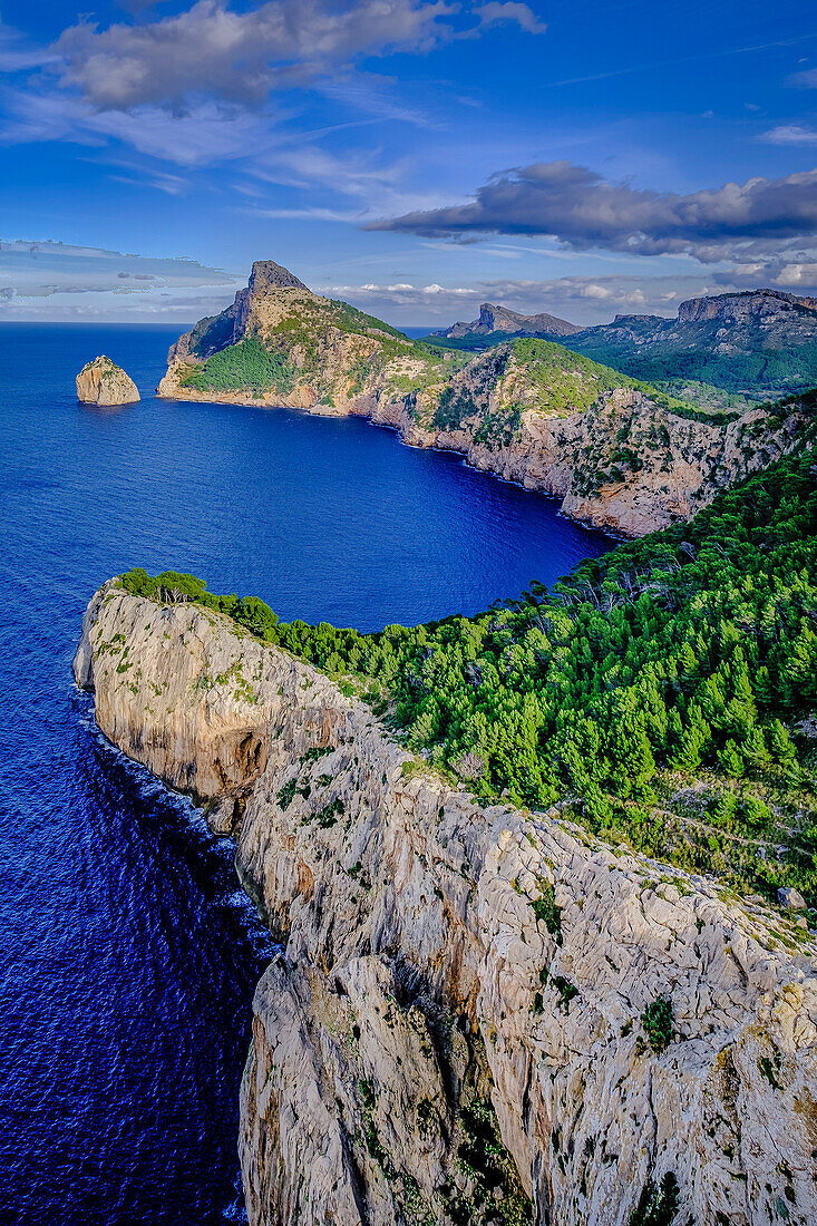  Aussichtspunkt Colomer, Mirador de sa Creueta, Formentor, Mallorca, Balearen, Spanien 