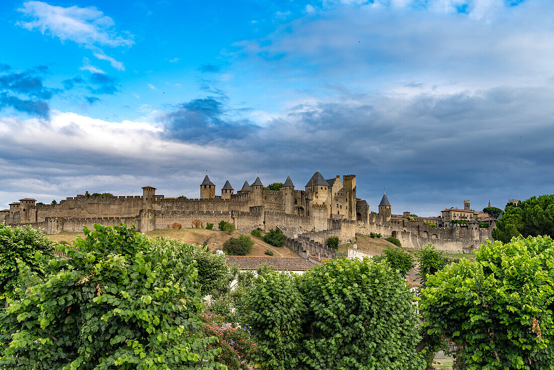  The medieval fortress Cité de Carcassonne, France, Europe 