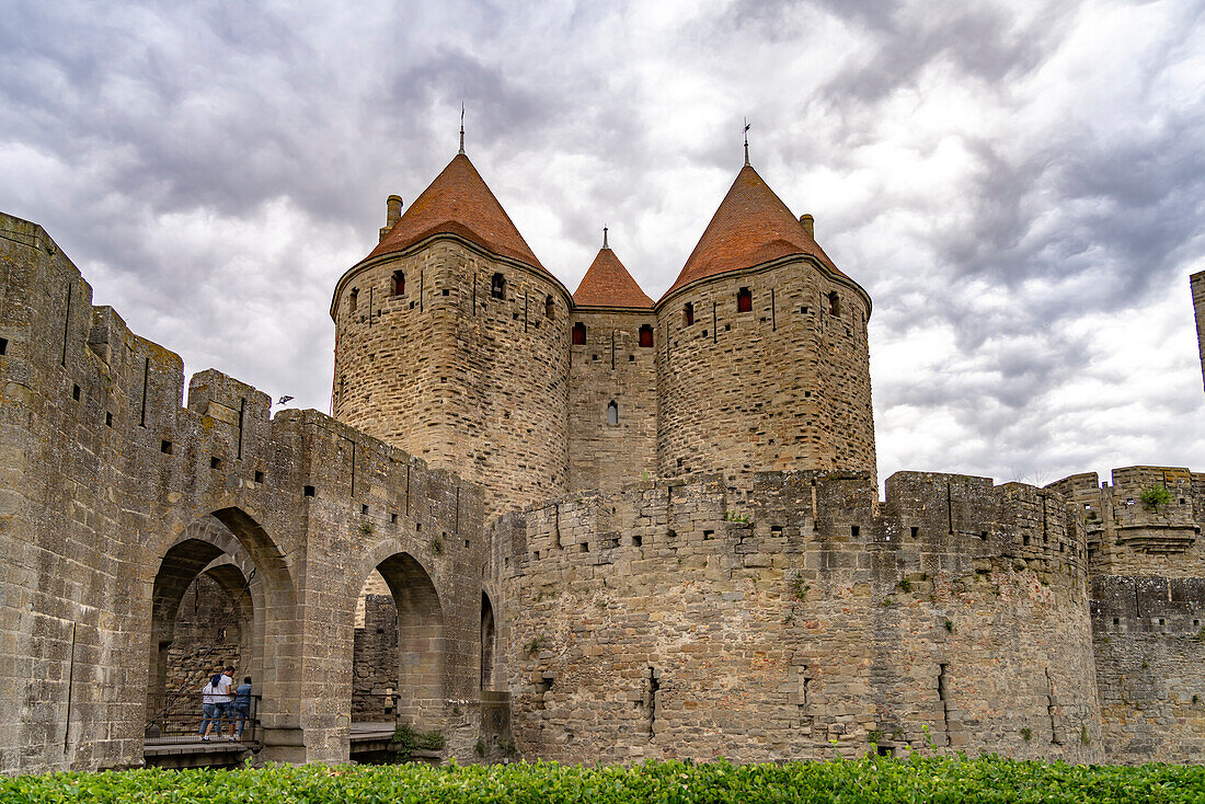  The medieval fortress Cité de Carcassonne, France, Europe 