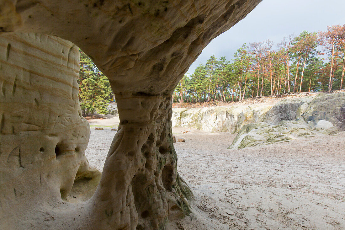  Sandstone cave near Blankenburg, Saxony-Anhalt, Germany 