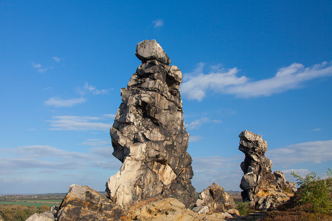  Teufelsmauer, Mittelstein, rock formation, Harz foreland, Saxony-Anhalt, Germany 