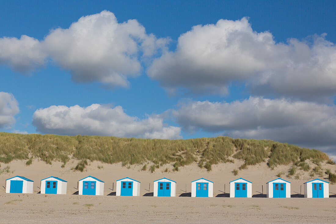 Hütten am Strand, Insel Texel, Niederlande