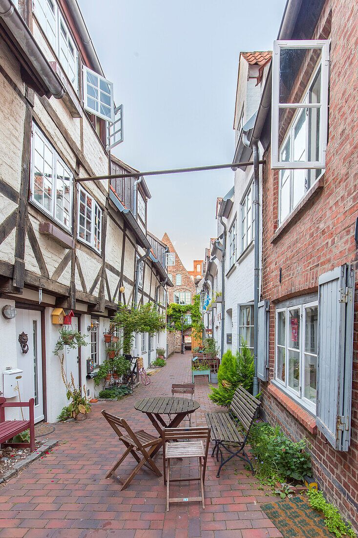  Baecker-Gang, Hanseatic City of Luebeck, UNESCO World Heritage Site, Schleswig-Holstein, Germany 