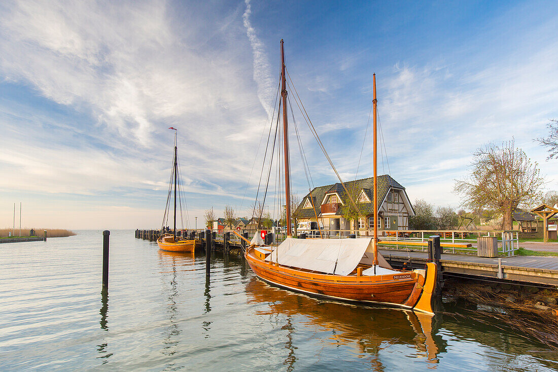  Boats in the harbor, Althagen, Fischland, Mecklenburg-Vorpommern, Germany 