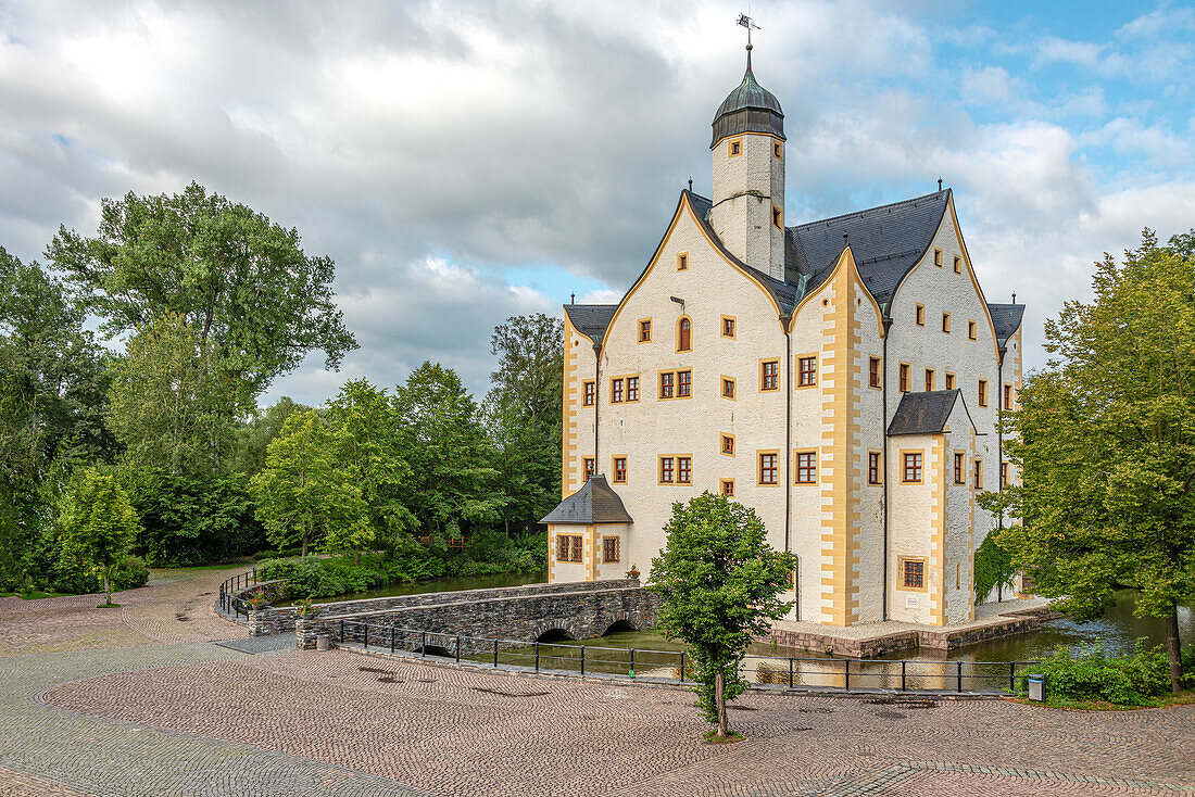  Klaffenbach moated castle near Chemnitz, Saxony, Germany 