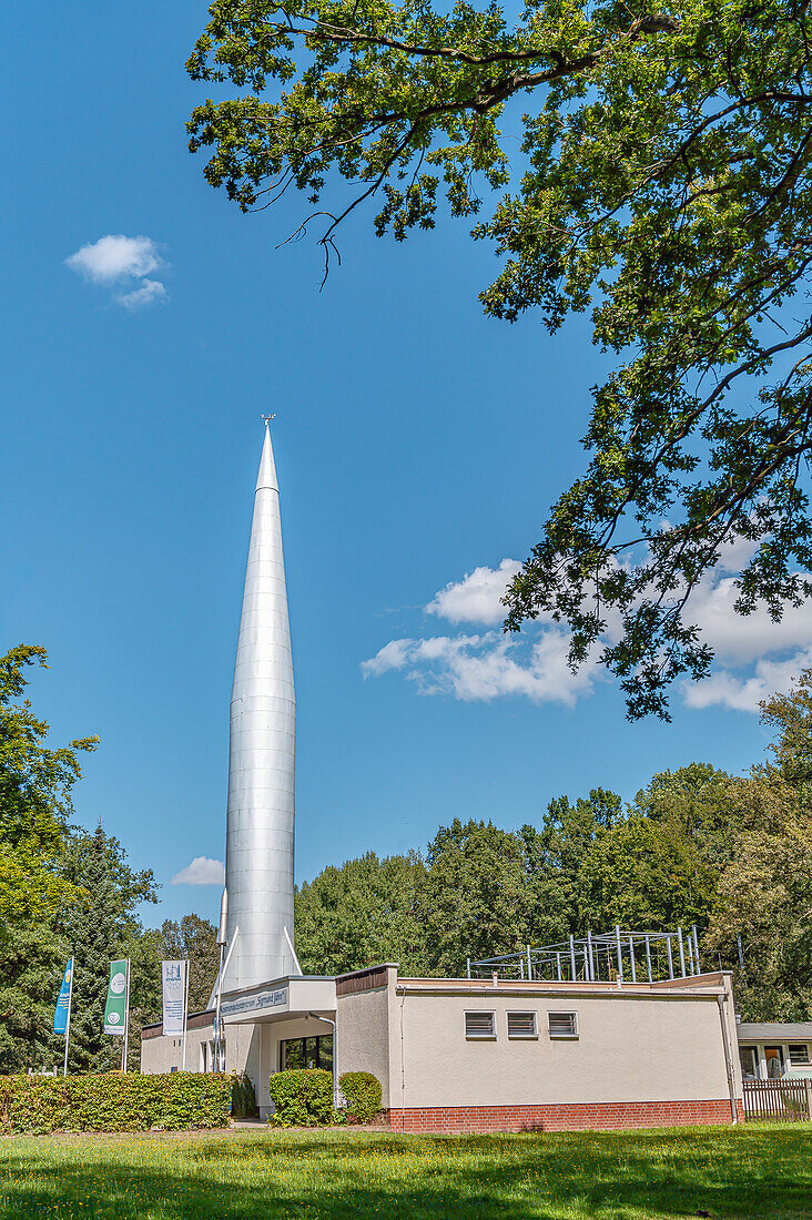  Cosmonaut Center “Sigmund Jähn” in the Küchwaldpark in Chemnitz, Saxony, Germany 