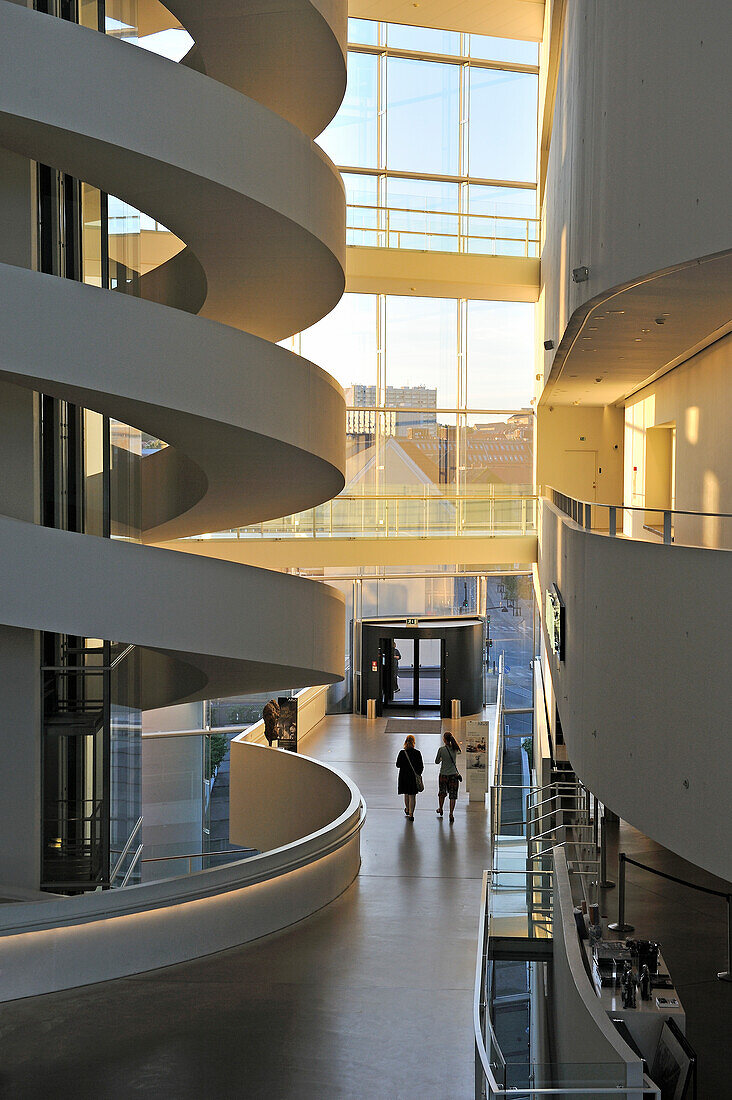 ARoS Aarhus Kunstmuseum, Wendeltreppe innen, Aarhus, Halbinsel Jütland, Dänemark, Nordeuropa