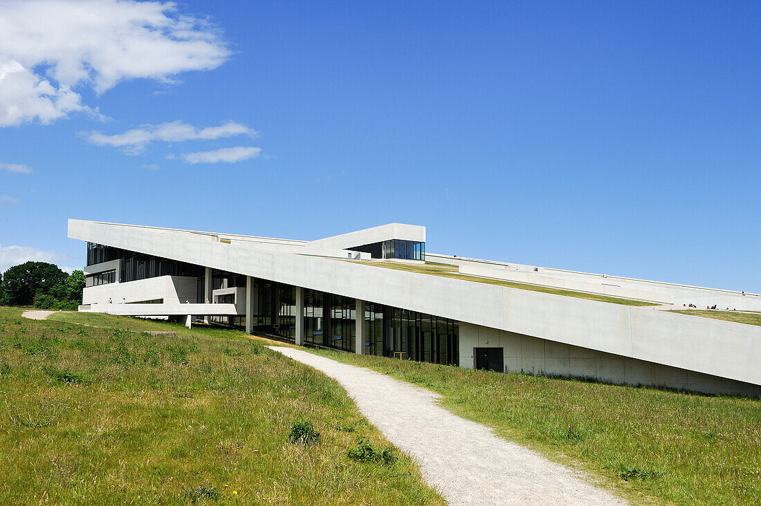 Moesgaard Museum (MOMU) (Henning Larsen Architects), museum dedicated to archaeology and ethnography, located in Hojbjerg, a suburb of Aarhus, Jutland Peninsula, Denmark, Northern Europe