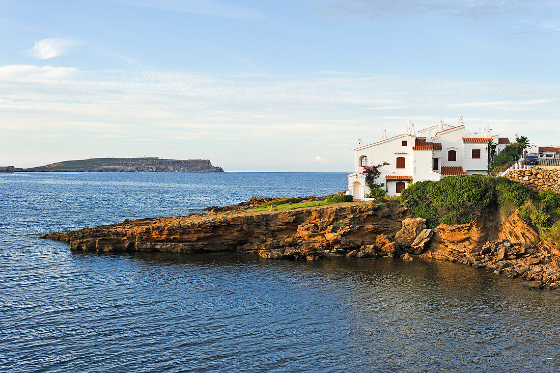 holiday villas at Platges de Fornells, seaside resort,  Menorca, Balearic Islands, Spain, Europe