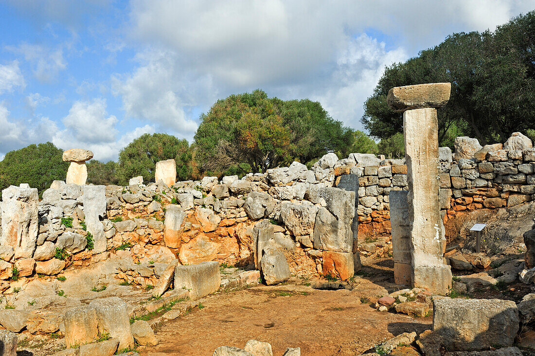 South section of Torre d'en Galmes a Talayotic site on the island of Menorca, Balearic Islands, Spain, Europe