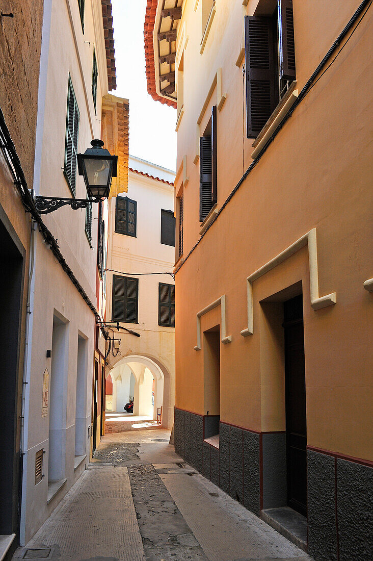 Sant Sebastia street, Ciutadella de Menorca, Menorca, Balearic Islands, Spain, Europe