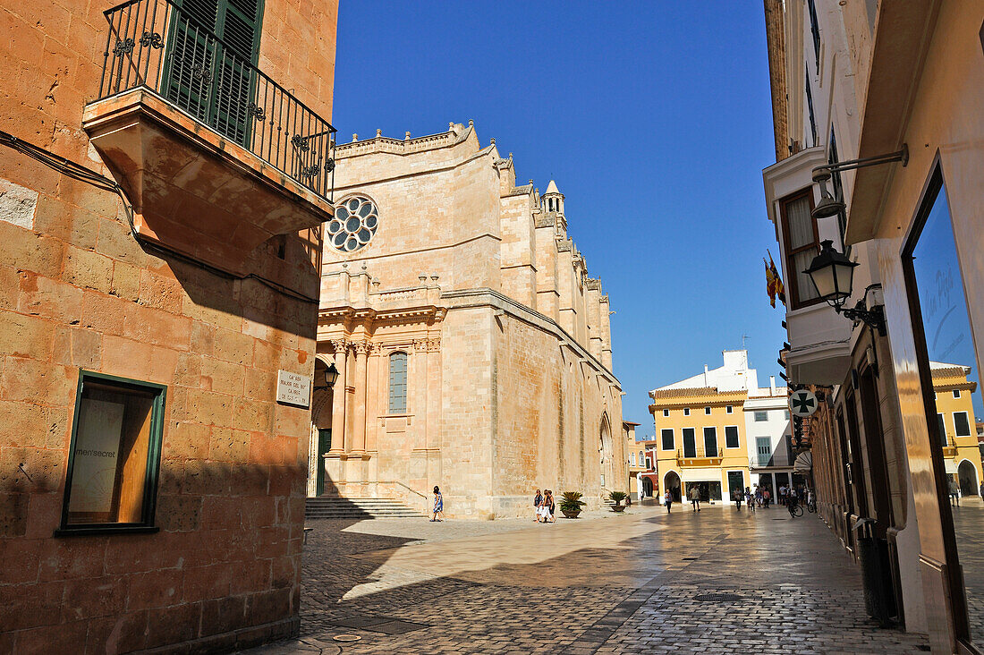 Cathedral Square, Ciutadella de Menorca, Menorca, Balearic Islands, Spain, Europe