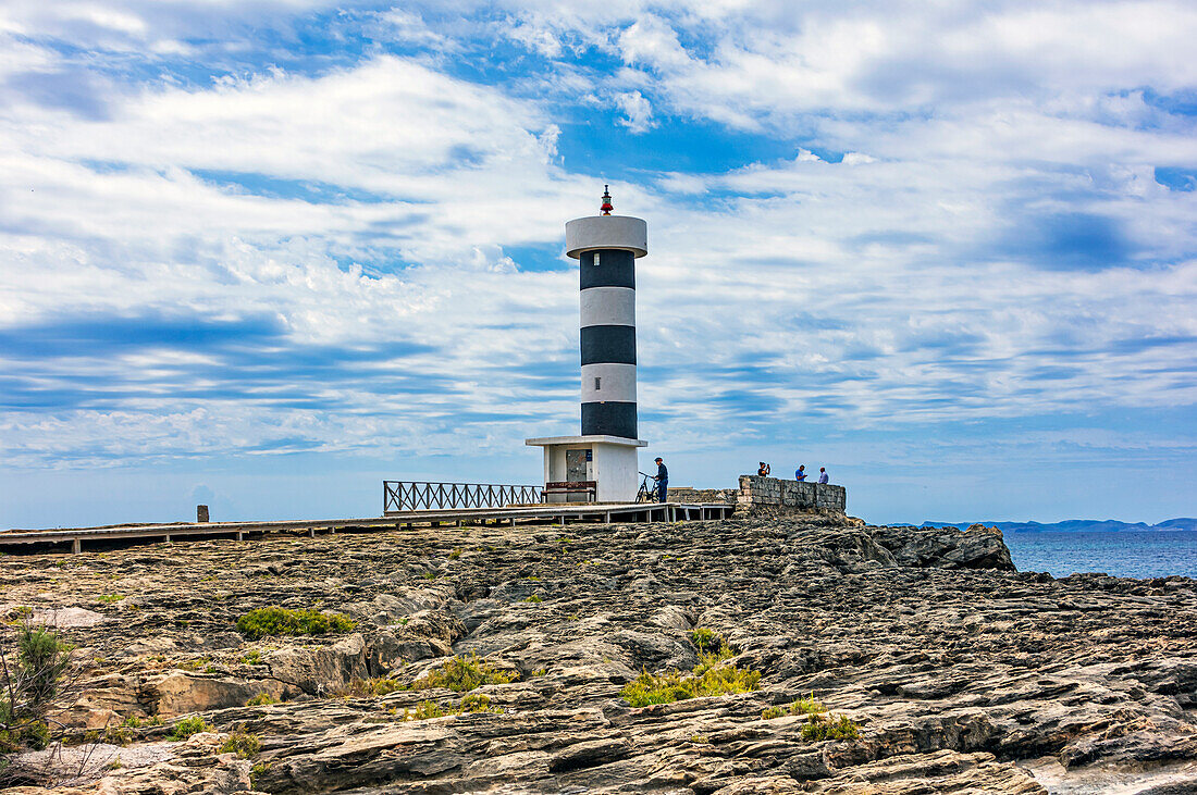  The lighthouse of Colonia Sant Jordi on Mallorca, Spain 