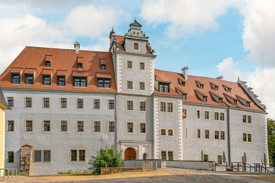 Blick auf Schloss Osterstein in Zwickau, Sachsen, Deutschland