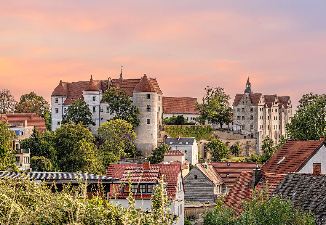  View over the old town of Nossen, Saxony, Germany 