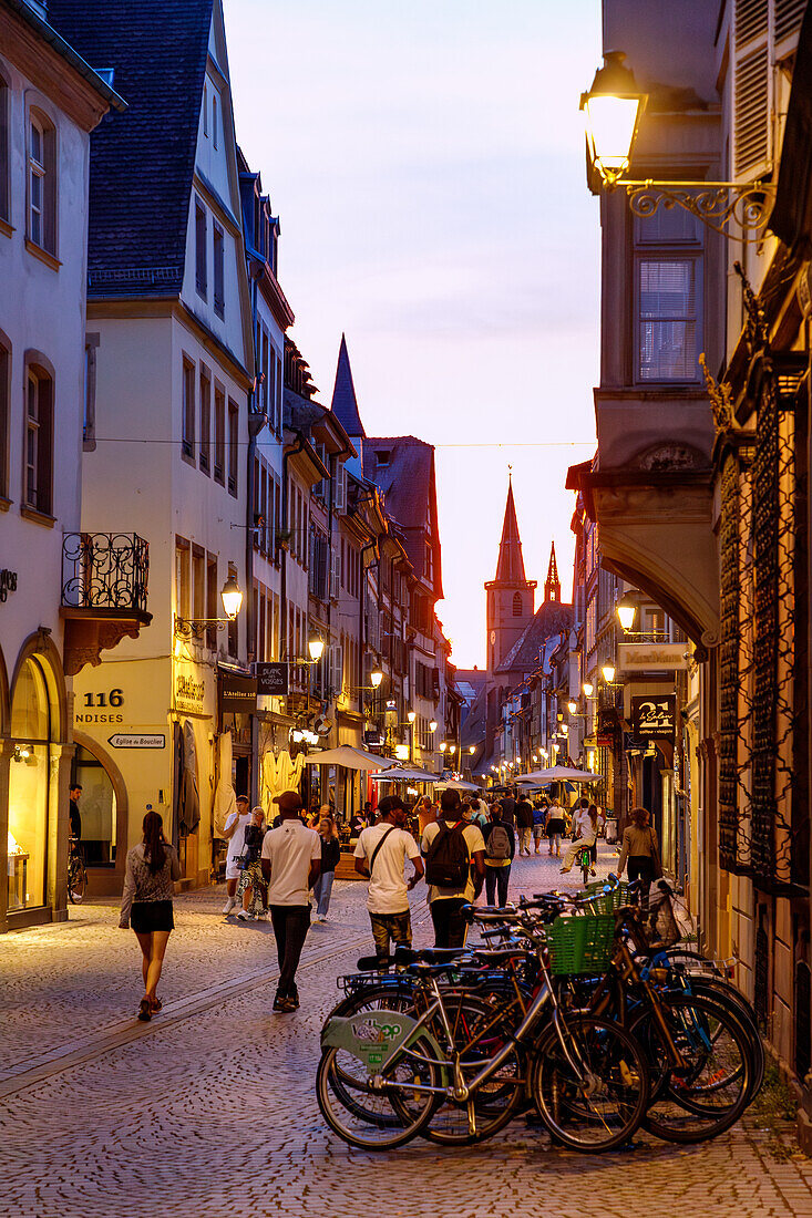  Grand Rue overlooking St. Pierre-le-Vieux in Strasbourg in the Bas-Rhin department in the Grand Est region of Alsace in France 