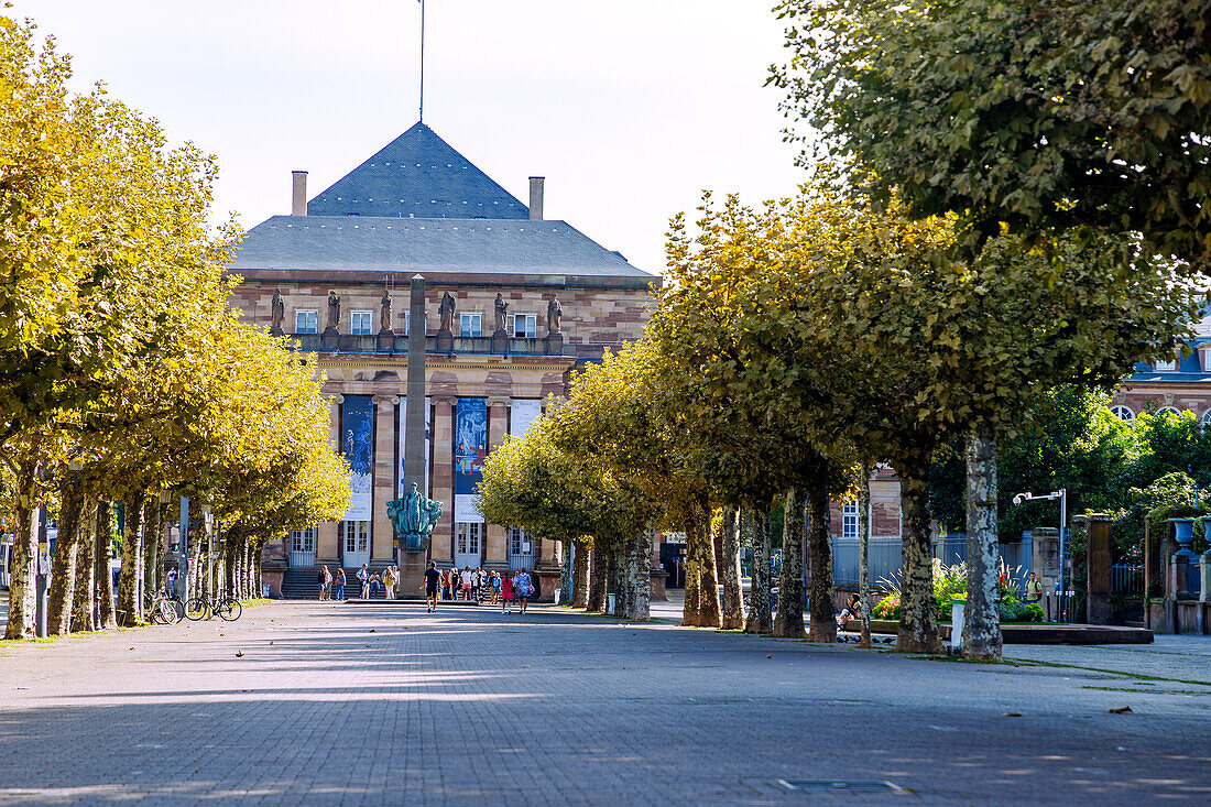  Place Broglie with Hôtel de Ville (Town Hall) and view of the Opera (Opera) in Strasbourg in the Bas-Rhin department in the Grand Est region in Alsace in France 