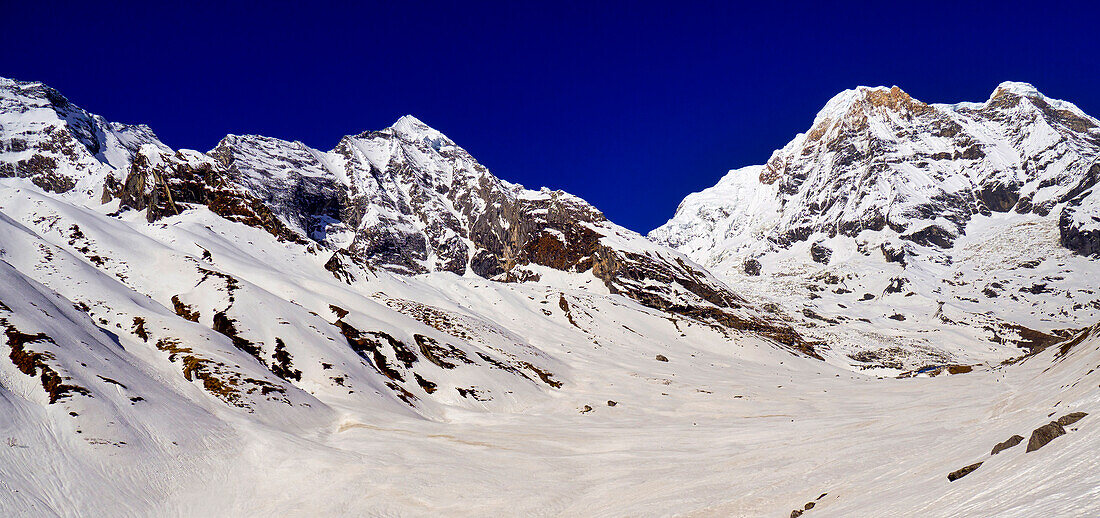  Annapurna Süd, Annapurna Range, Wanderung zum Annapurna Base Camp, Annapurna Conservation Area, Himalaya, Nepal, Asien 