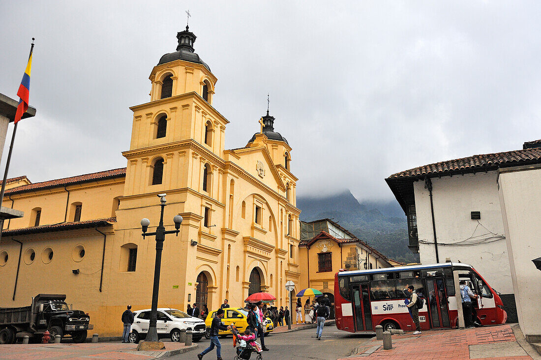 Kirche in der Altstadt Candelaria, Stadtteil Candelaria, Bogota, Kolumbien, Südamerika