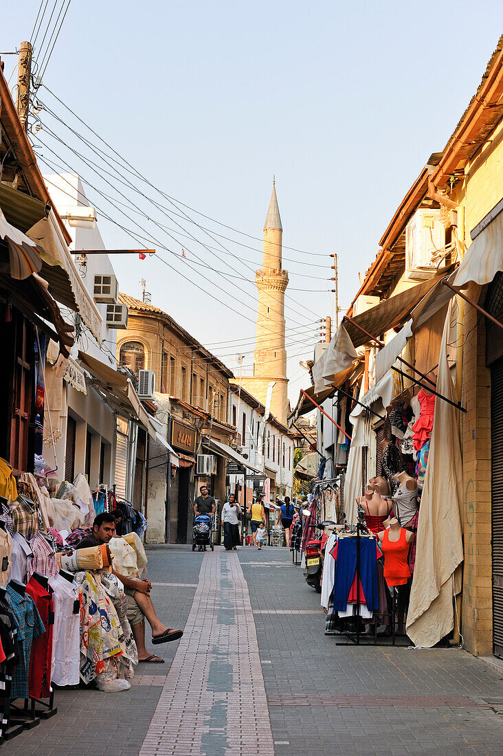 Martstände an der Straße, Altstadt, im nördlichen Teil von Nikosia, türkischer Teil Lefkosa, Nordzypern, Zypern, östliches Mittelmeer