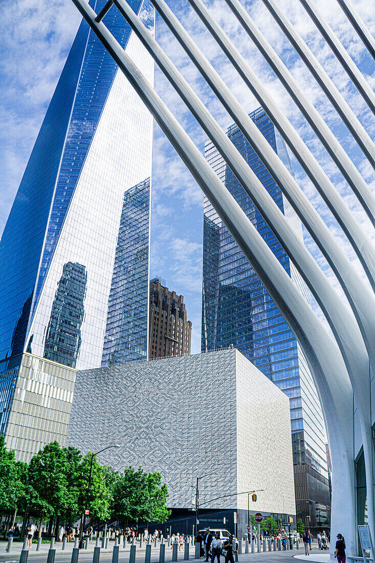 Perelman Performing Arts Center, World Trade Center, Oculus Transportation Hub, Financial District, New York City, New York, USA