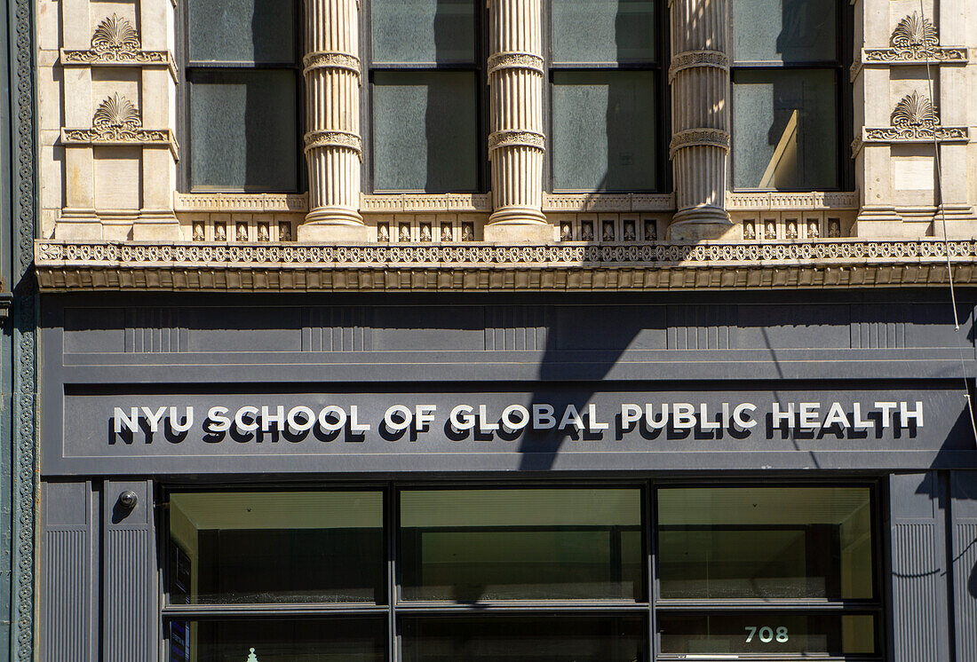  New York University School of Global Public Health, Gebäudeaußenseite, Greenwich Village, New York City, New York, USA 